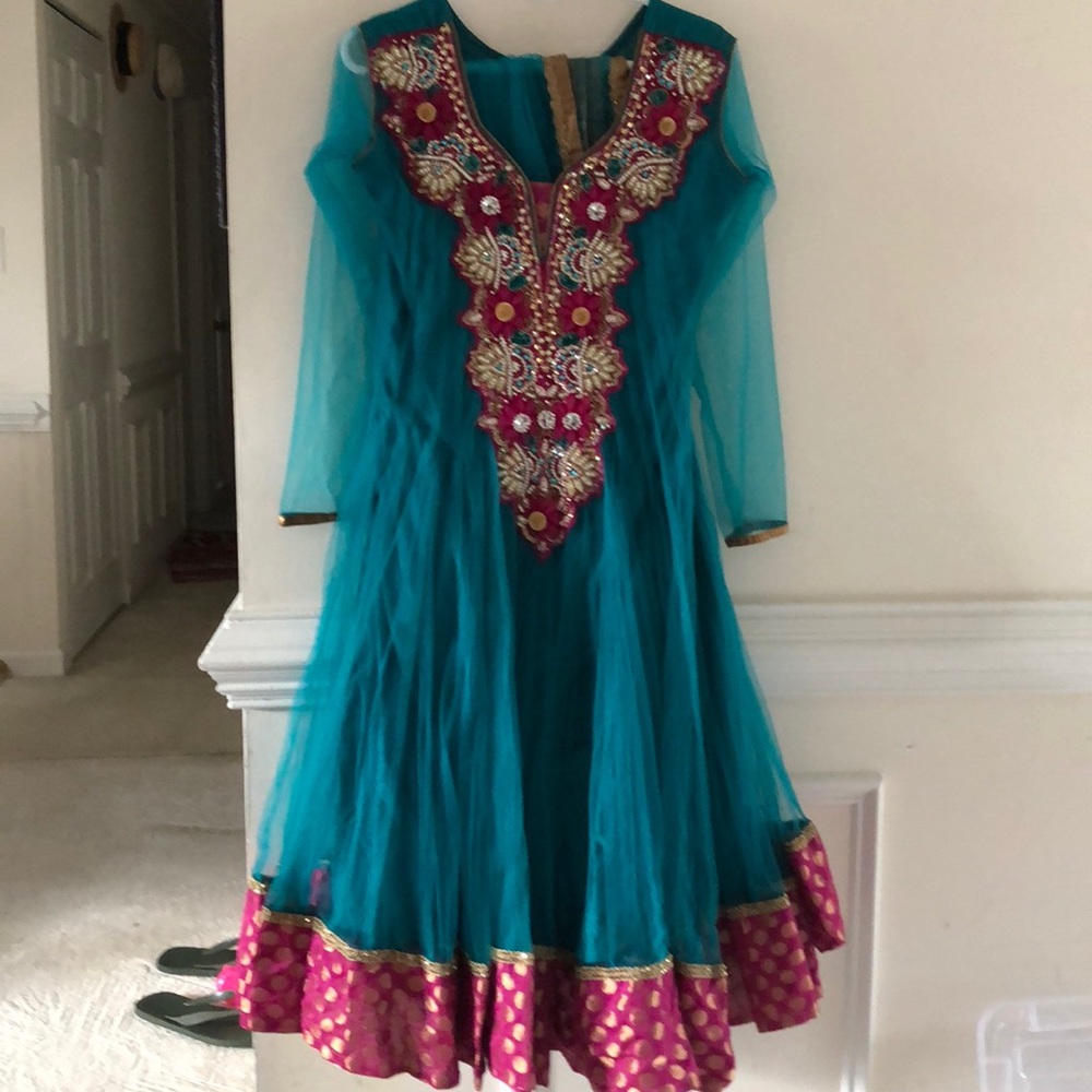 3 piece anarkali churidar
